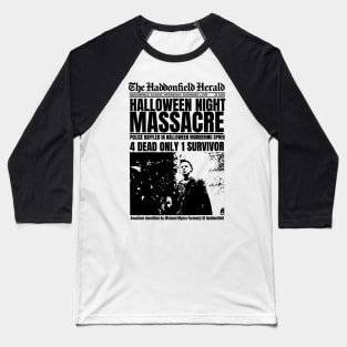 Halloween Night Massacre Baseball T-Shirt